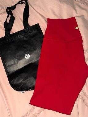 lululemon athletica Bright Red Leggings